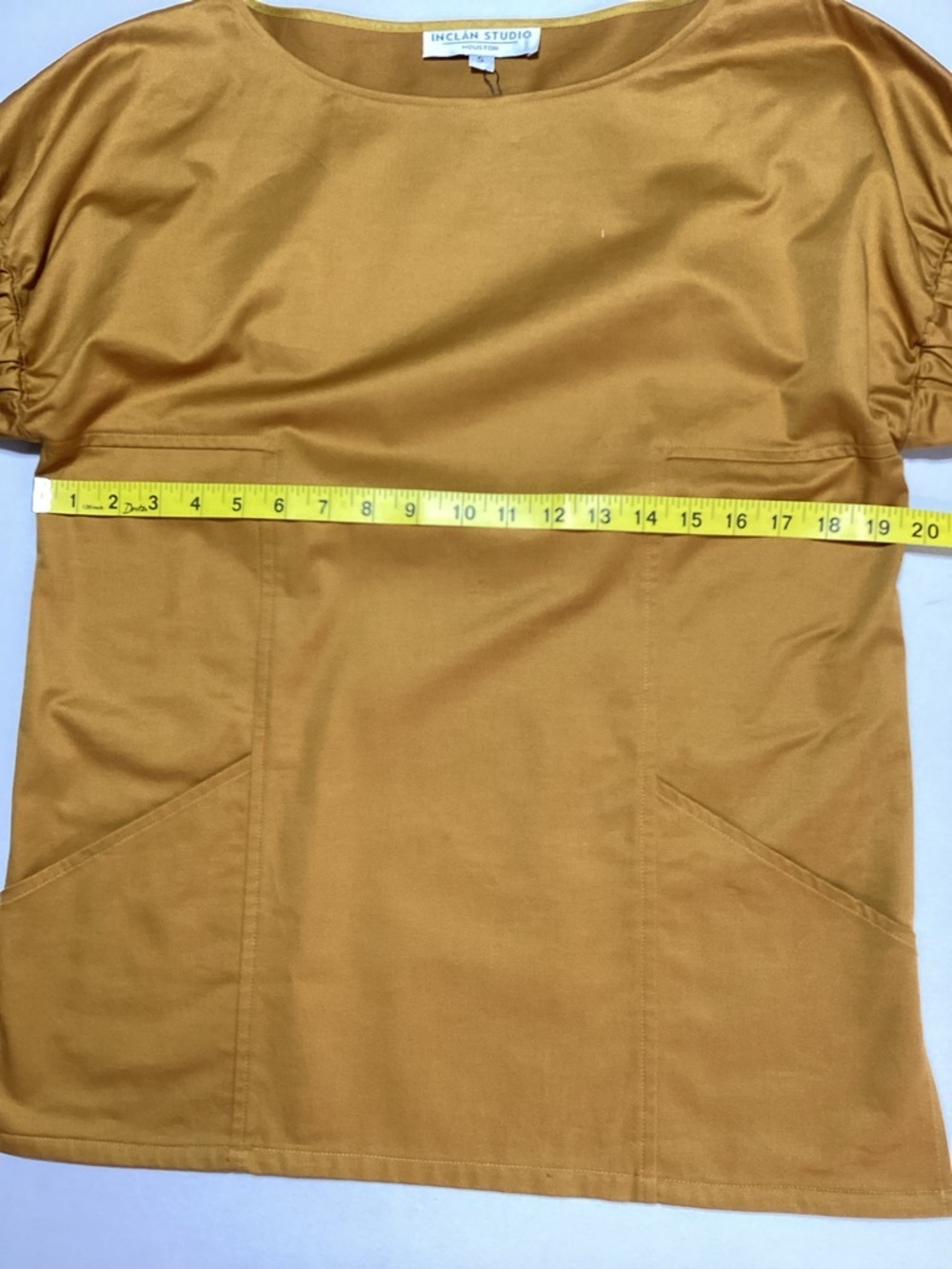 Inclan Studio Houston Minimalist Camel London Cotton Top - Picture 10 of 11